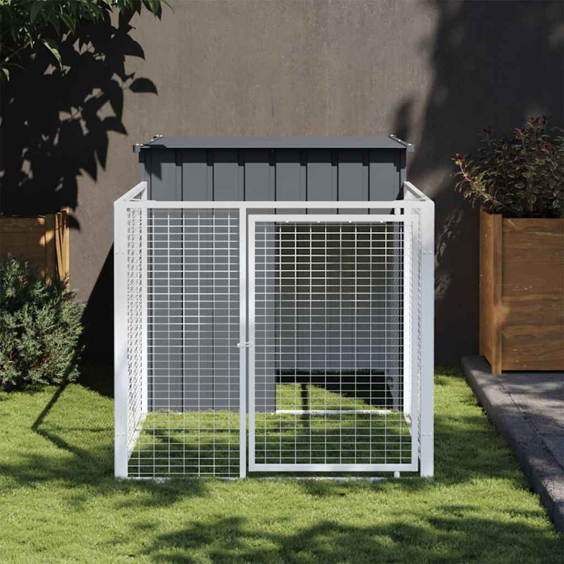 Birty Dog House, Anthracite, 110cm H x 110cm W x 201cm D