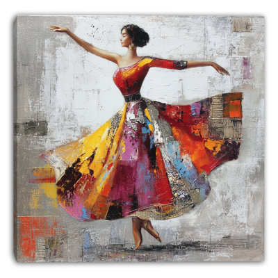 «Graceful Flamenco», art mural sur toile tendue