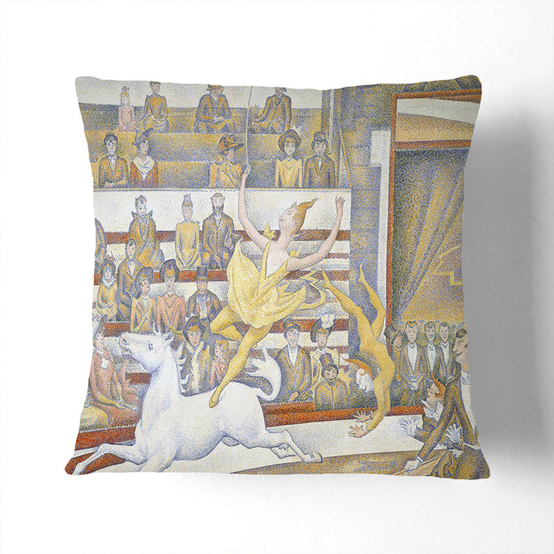 The Circus Scatter Cushion, 55cm H x 55cm W x 20cm D, Black