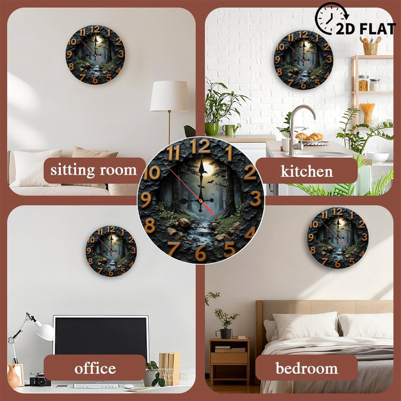 Forest Wall Clock