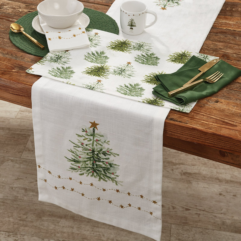  Rustic Christmas Table Runner 15X54