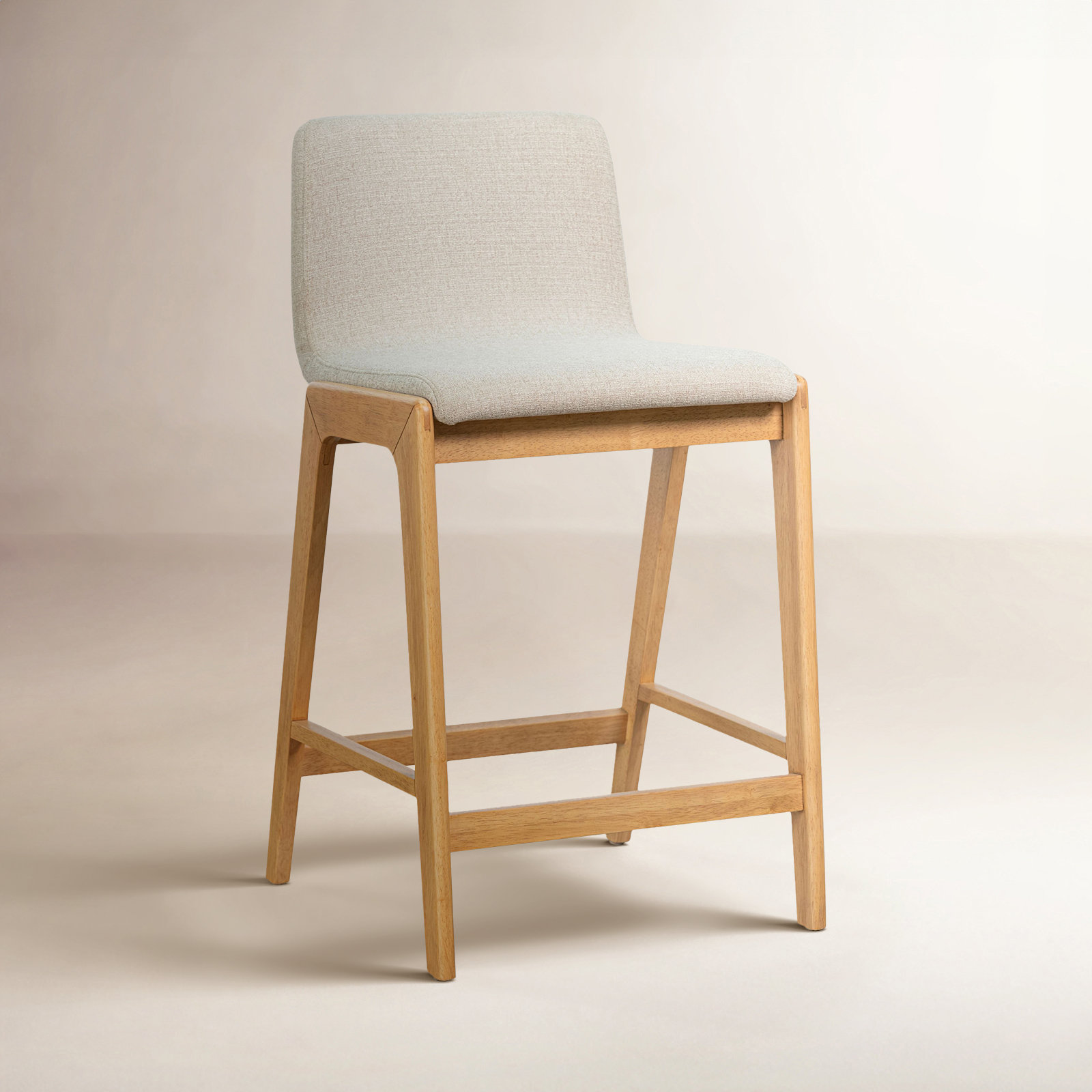 Tolan Upholstered Counter Stool, Oatmeal