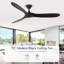 Solid Wood Ceiling Fan with  Remote-1840510696-1840510693