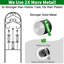 152cm H x 46cm W Metal Gothic
