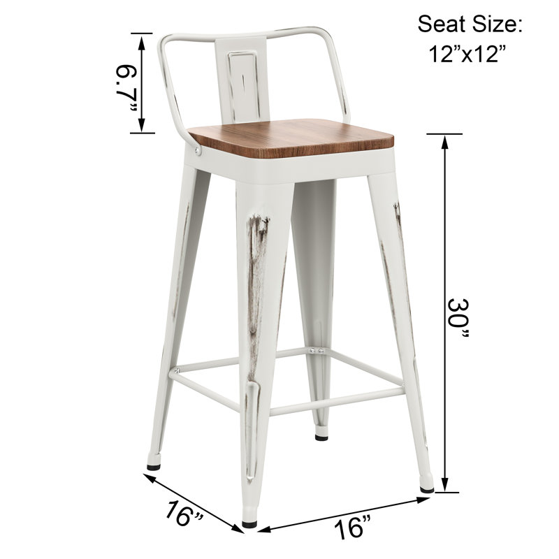 Counter/Bar Stool, Bar Stool (30” Seat Height), White
