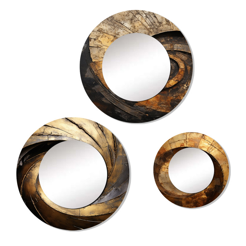 Clayville Metal Round Mirror
