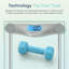 Digital Bathroom Scale, 400 lb Capacity, Tempered Glass Body Weight Scale with Large LCD Display for Home Use