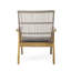 Fauteuils club en osier avec coussins Coastal
