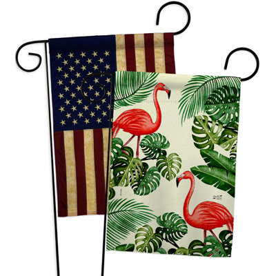 Drapeau de jardin à 2 faces en polyester / mélange de polyester 19 po x 13 po