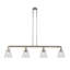 Luminaire suspendu linéaire à 4 lumières pour îlot de cuisine Montes-32986357-32986360-32986365