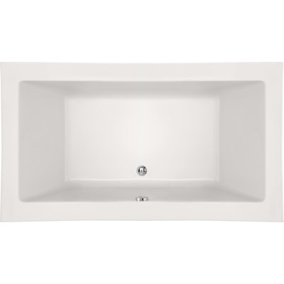 Kayla 74'' x 42'' Drop-In Whirlpool Acrylic Bathtub