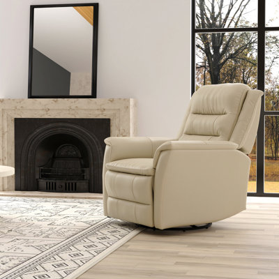 Fauteuil inclinable pivotant avec repose-pieds manuel Global Home en coquille d'œuf Madras