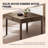 High-Grade Solid Rubber Wood Brown Fully Automatic Mahjong & Dining Table for Chinese Rules