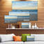 « blue splashing scene beach large mer shore », reproduction de photo sur toile tendue-467325842