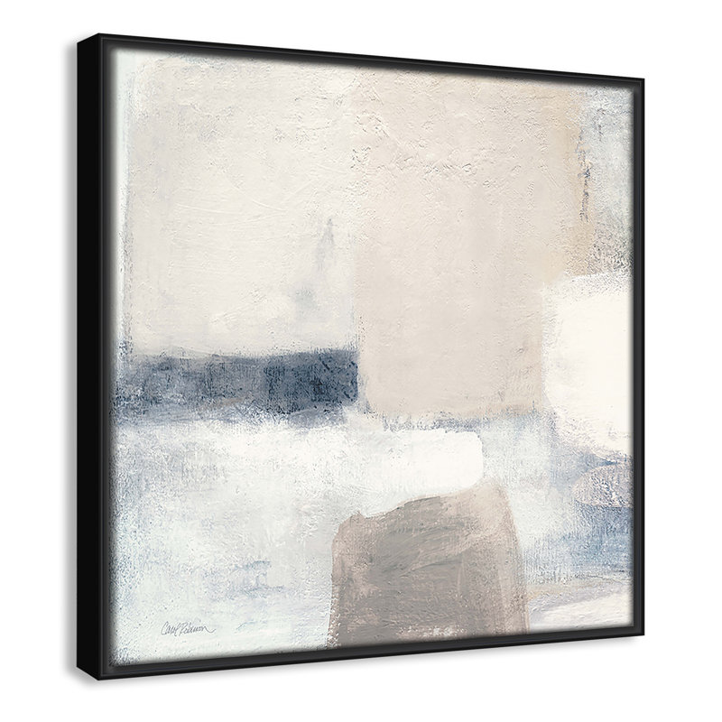 Luccia - Toile à cadre flottant, Noir, L 13,5 po x H 13,5 po