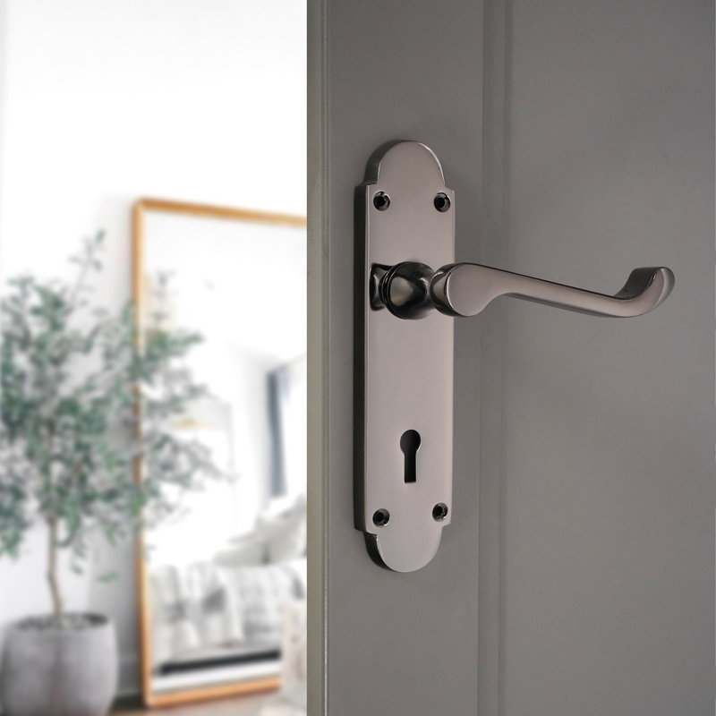 Oakley Lock Lever Handle Black Nickel