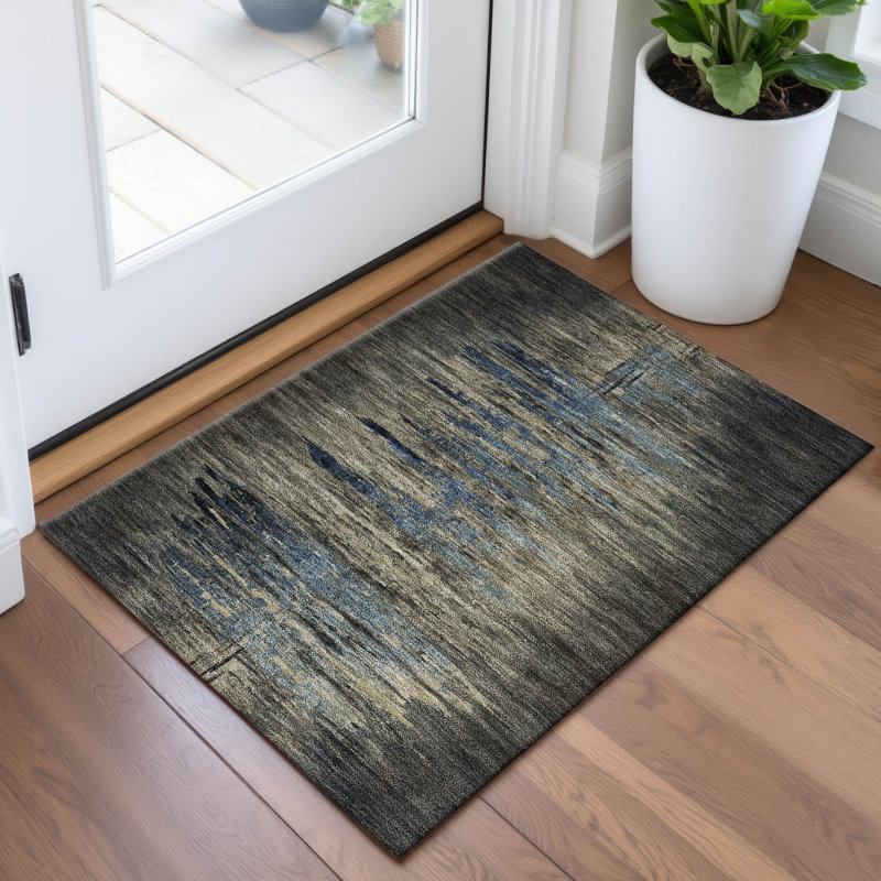 Premium Machine Washable Barry AMF1299 Abstract Rug, Rectangle 1'8" x 2'6"