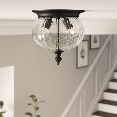 Henry Street Glass Flush Mount