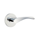 Triton Wave/Drop Privacy (Bed & Bath) Door Lever with Round Rosette
