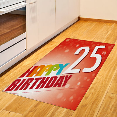 Tapis décoratif 25th Birthday High Density