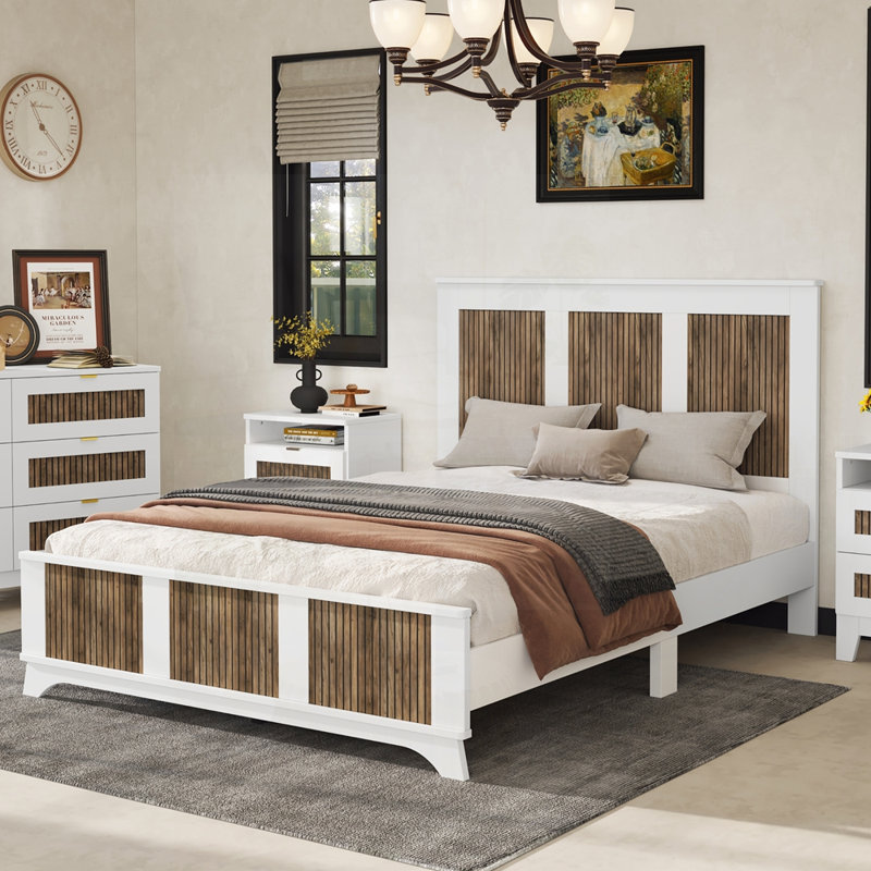 Grand lit plateforme Farmhouse
