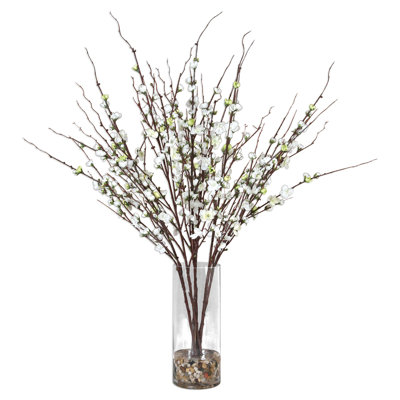 Branche de soie florale Quince
