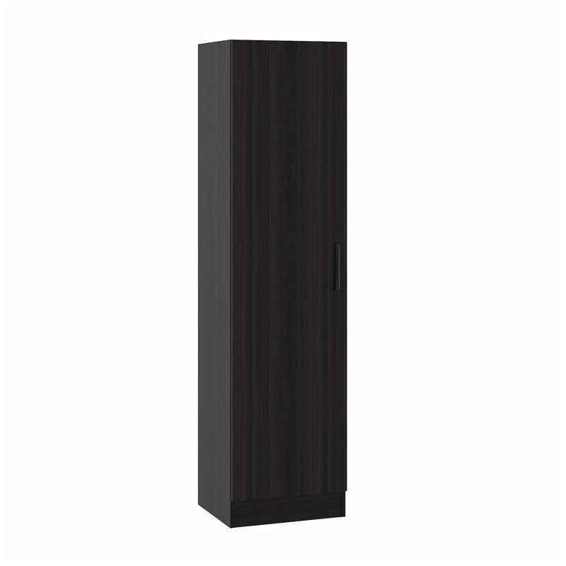 Ebern Designs Storage Cabinet, Wooden Collection Food Pantry Cabinet With Door, Black