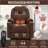 Up To 350 LBS Chenille Power Lift Recliner Chair, Heavy Duty Motion Mechanism With 8-Point Vibration Massage And Lumbar Heating, USB And Type-C Ports, Stainless Steel Cup Holders-1929604497