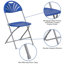 Plastic Fan Back Folding Chair-99620371