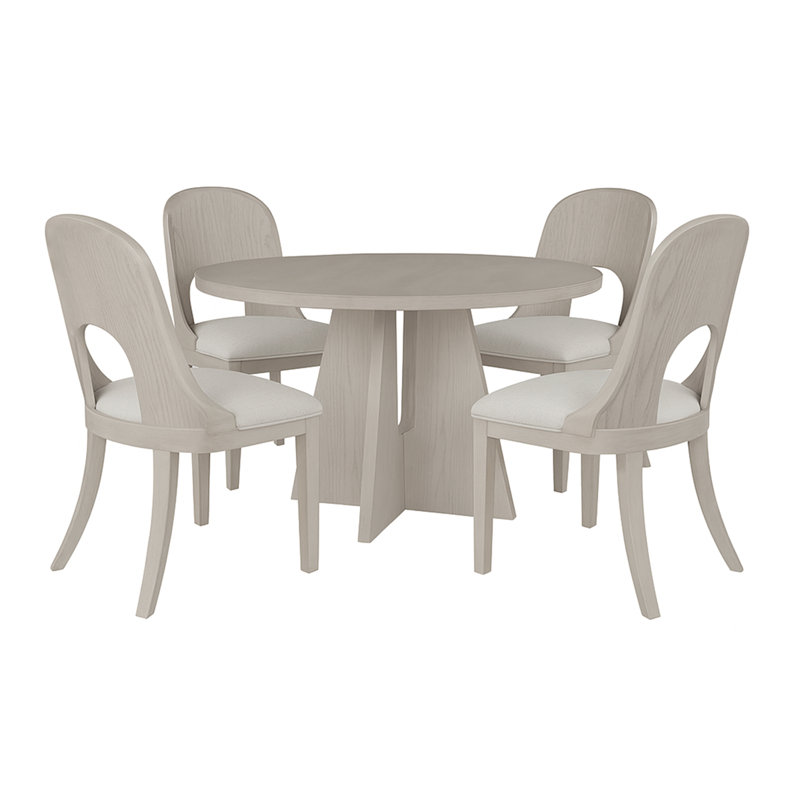Niamh 5-piece Wood Round Dining Set