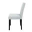 8032 Table noire et (4) chaises argentées
