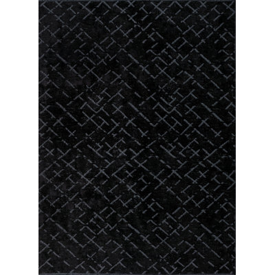 Rapture Black Abstract Luxury Area Rug