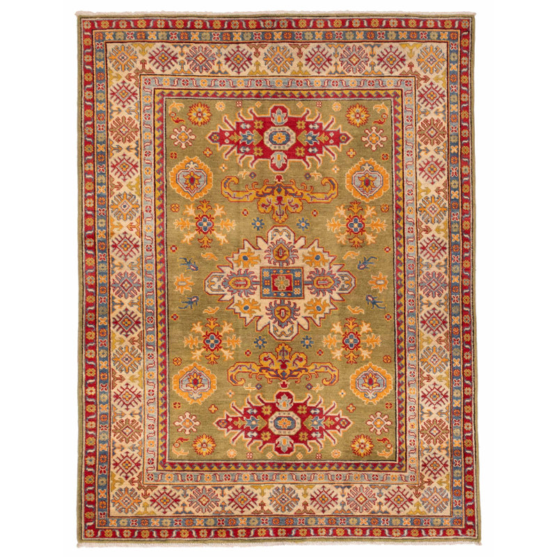 Tapis olive Ezzie 5 pi 1 po x 6 pi 9 po