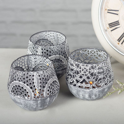 2.9'' H Metal Tabletop Tealight Holder