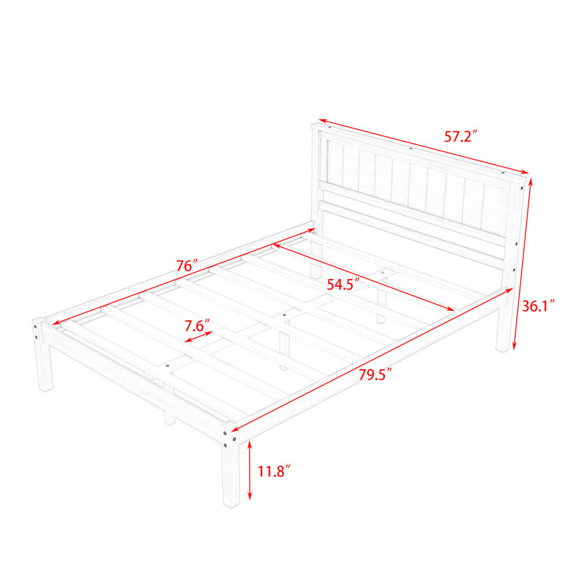 Lit plateforme Lengel, Double