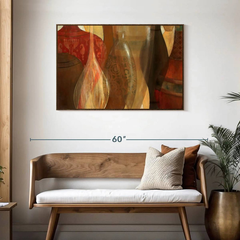 Marché marocain, Cadre flottant noyer, 43 po x 29 po