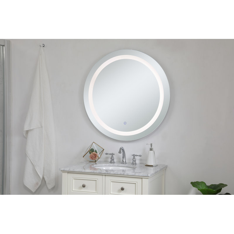 Miroir de salle de bain Sturdivant, H 32 po x L 32 po