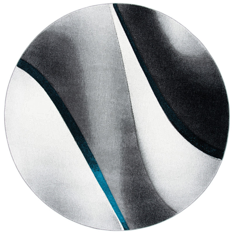 Vilica Performance Abstract Rug, Round 6'7"