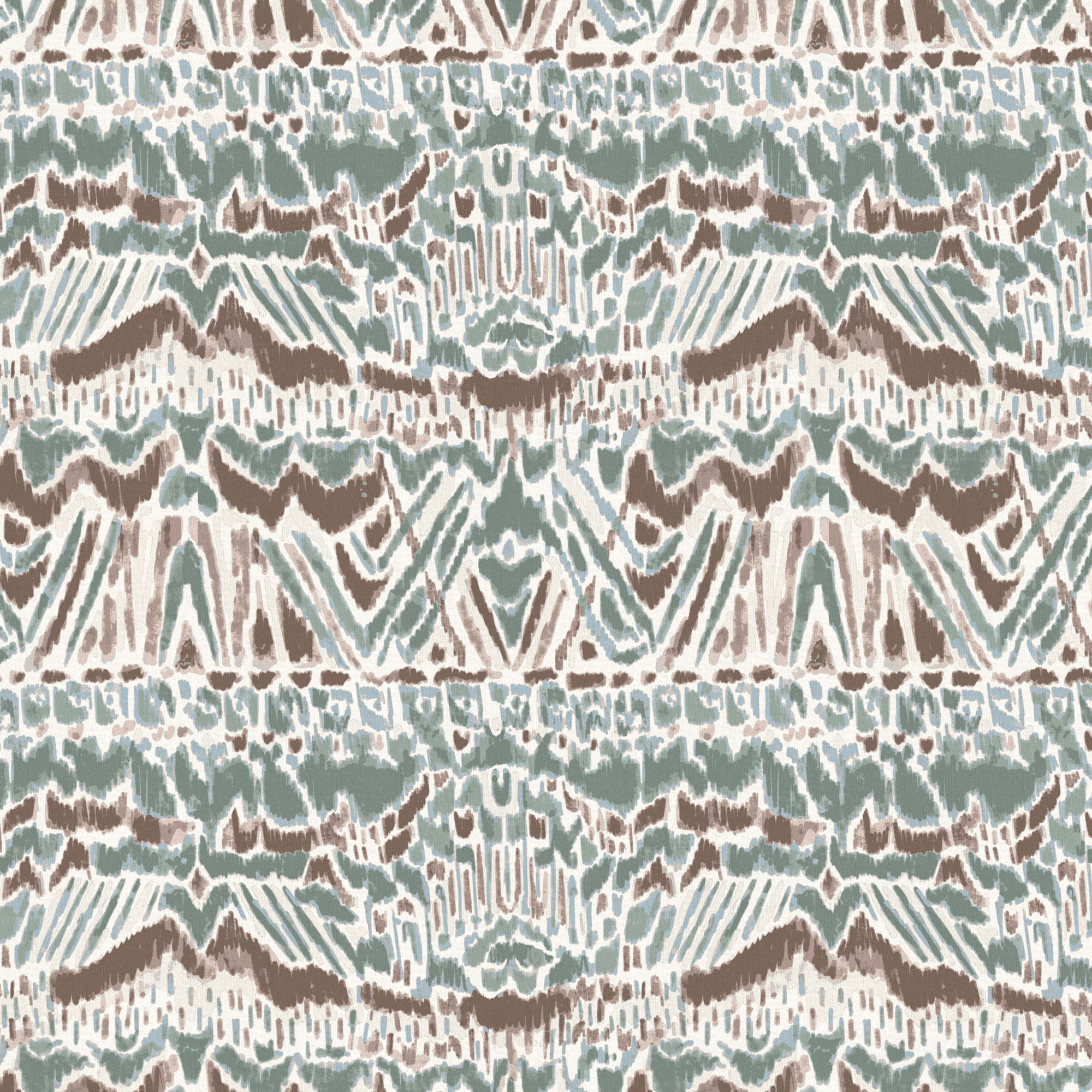 Mina Swivel Barrel Chair, Kara Ikat Blue Mist
