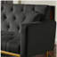 Futon-lit pliable convertible NOIR, canapé-lit pour un espace de vie compact.