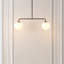 Luminaire suspendu extensible 2 lumières Jaspen