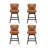 Arabele Swivel Upholstered 26'' Counter Stool with Solid Wood Frame-2136475579
