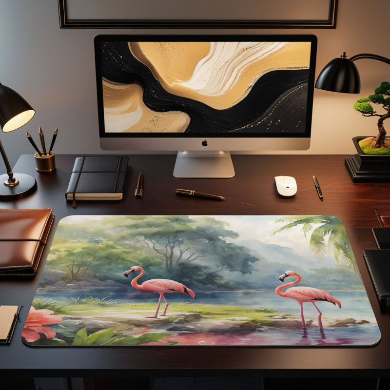 Polyester Desk Pad, 31.5x15.5
