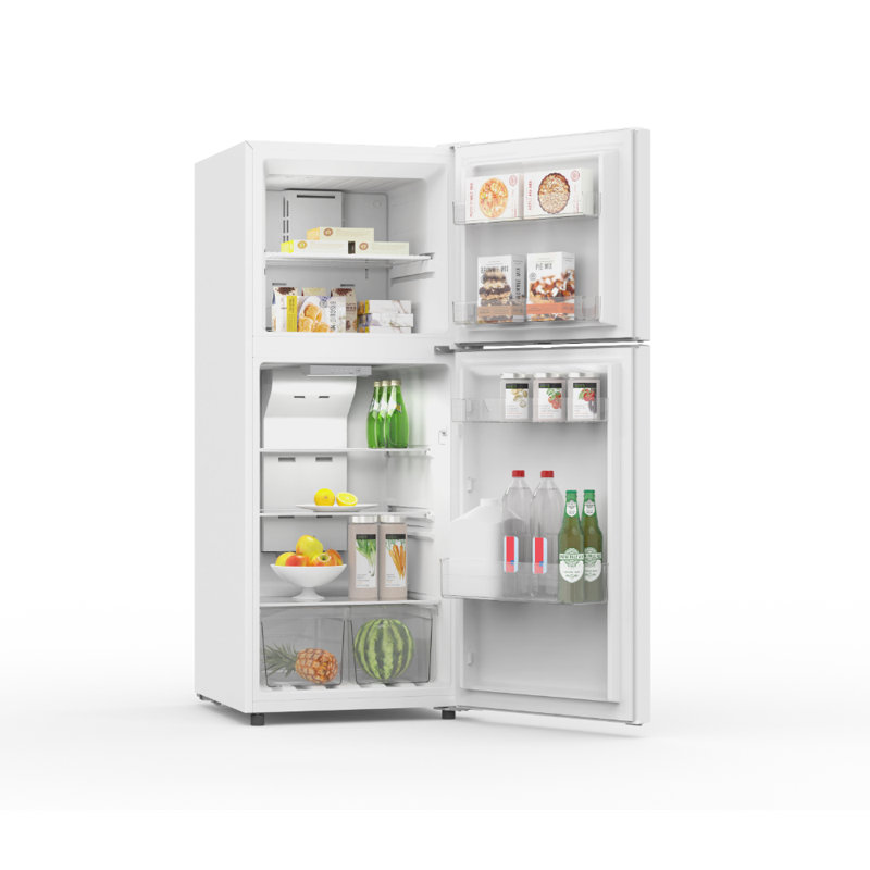 Frigidaire 10 Cu. Ft. Platinum Fridge Freezer Combo, Apartment Size Top Mount Fridge With Freezer, Frost Free, White