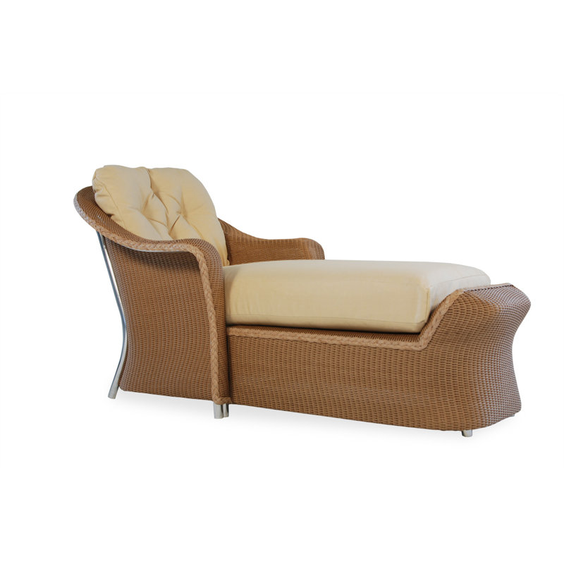 Reflections Outdoor Chaise Lounge, Sailcloth Sailor, Pewter