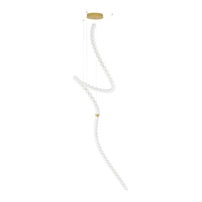 67 - Light Gold LED Cluster Pendant