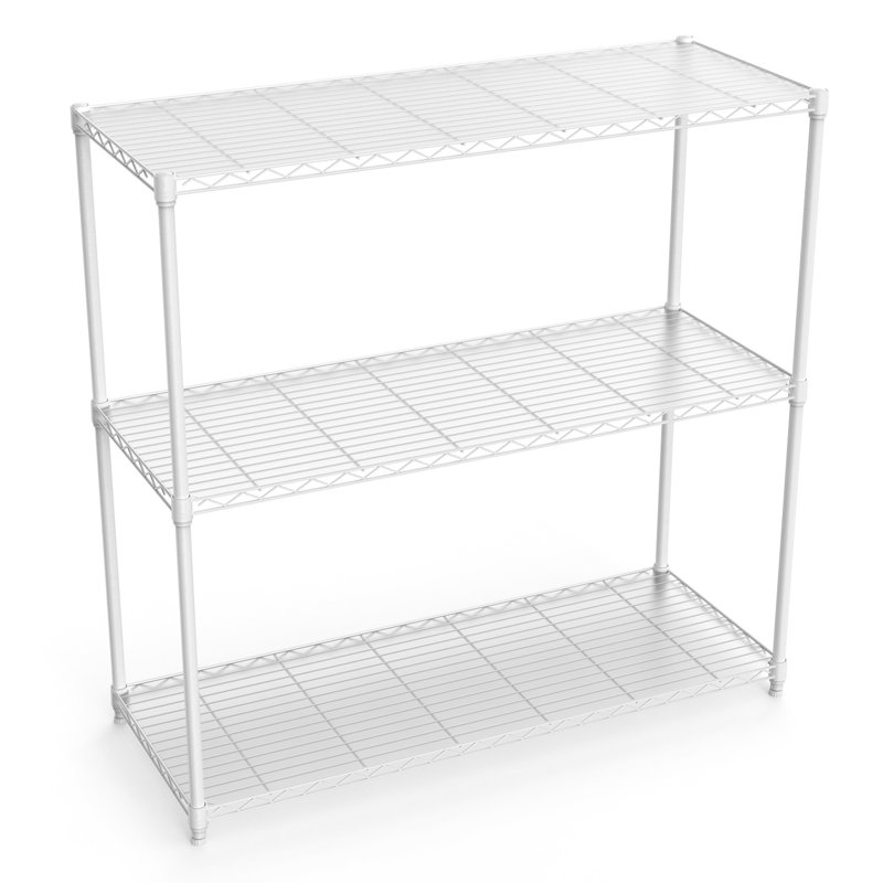 Étagère de rangement robuste en acier à 5 niveaux, étagère grillagée réglable pour le garage, la cuisine ou le bureau - capacité de 1750 lb