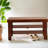 Pina Quality Solid Wood Shoe Bench, Cherry Finish-1724526055