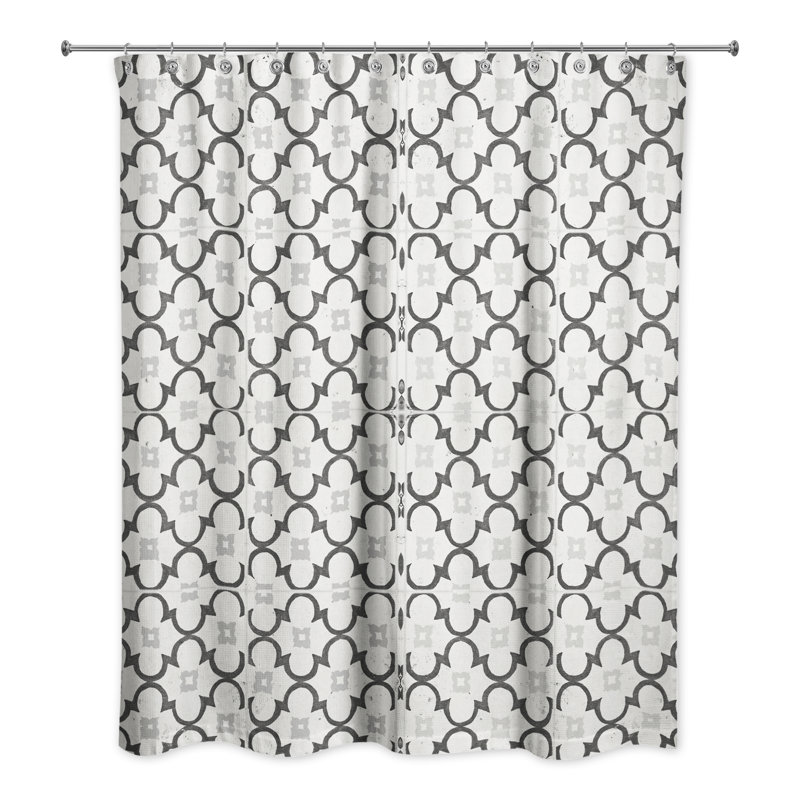 Rideau de douche simple Alondria, Noir