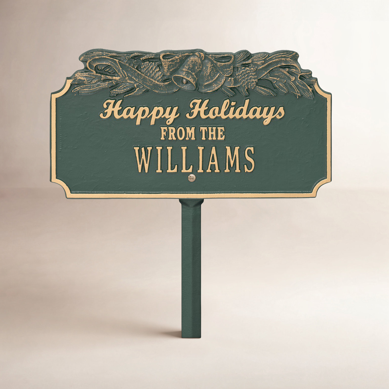 Happy Holidays Garden Stake, Yes